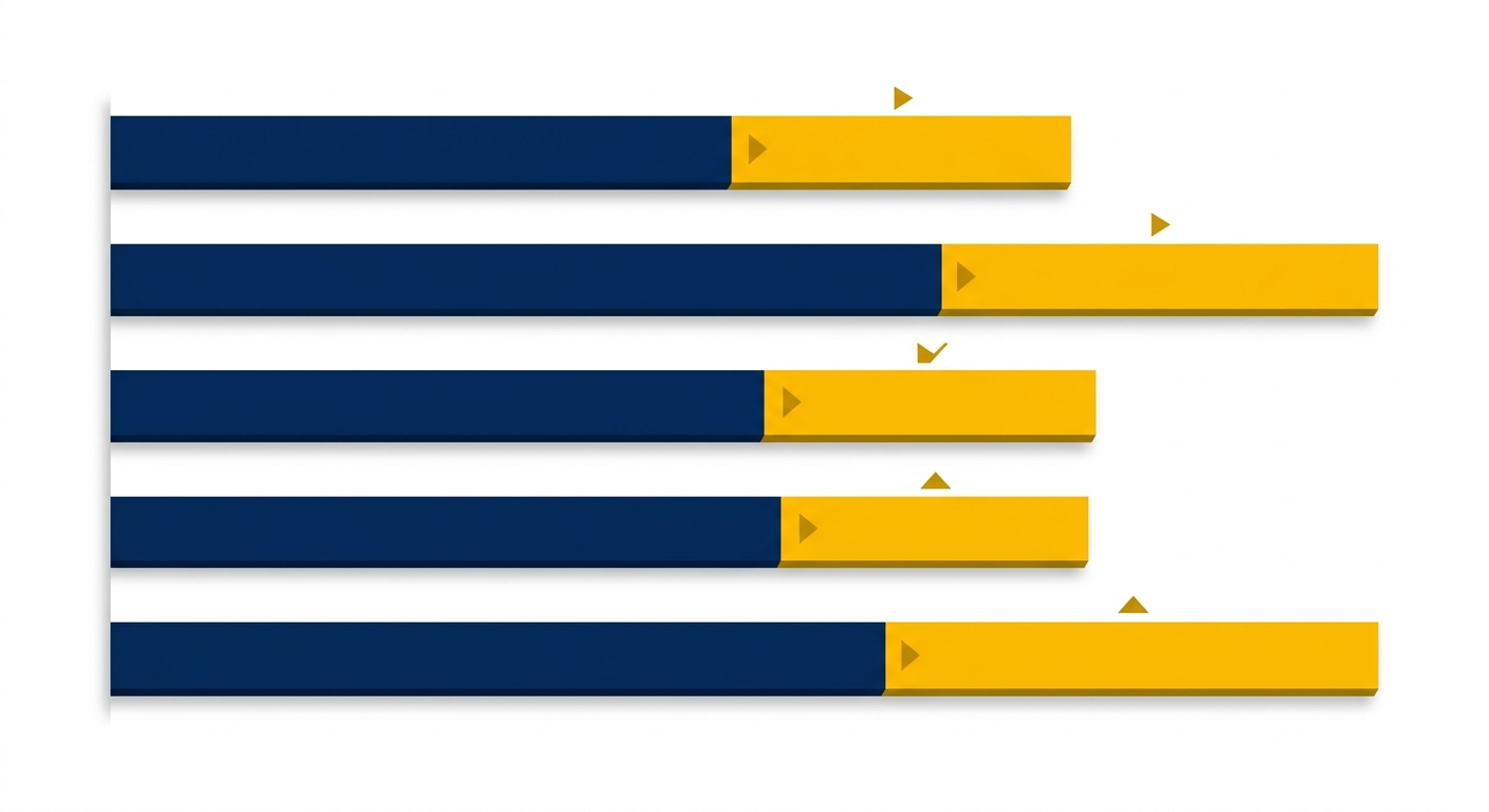 Bar chart illustrating how EBITDA adjustments are amplified by transaction multiples, using professional dark blue and gold colors
